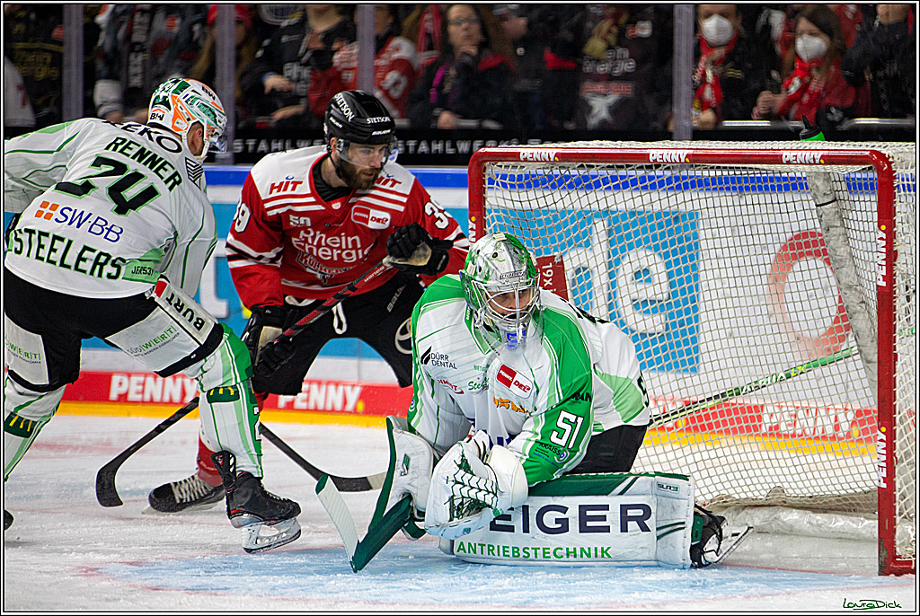 PENNY DEL; Koelner Haie- Bietigheim Steelers; Koeln, 22.01.2023